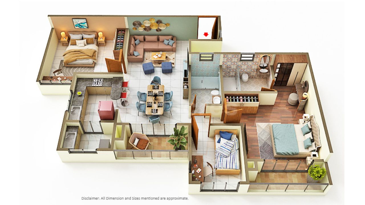 Sumadhura Solace Marathahalli Bangalore Floor Plan 3 BHK