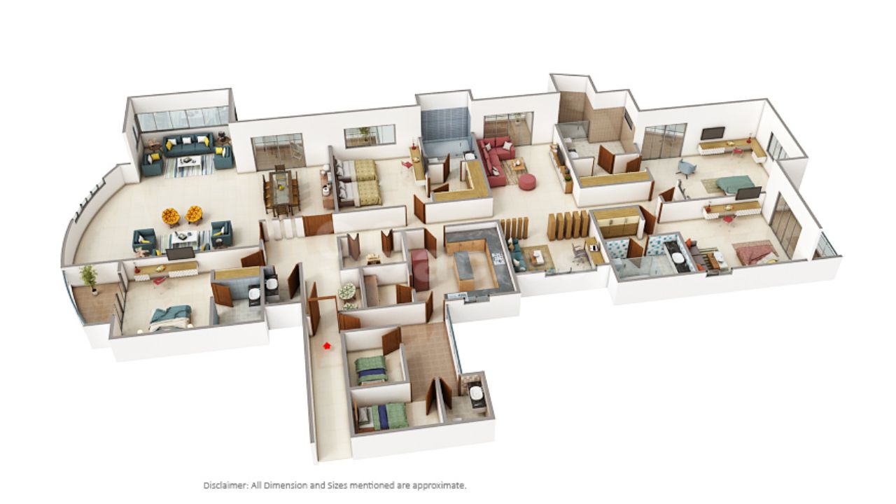 3C Lotus 300 Sector 107 Noida Floor Plan 4 BHK