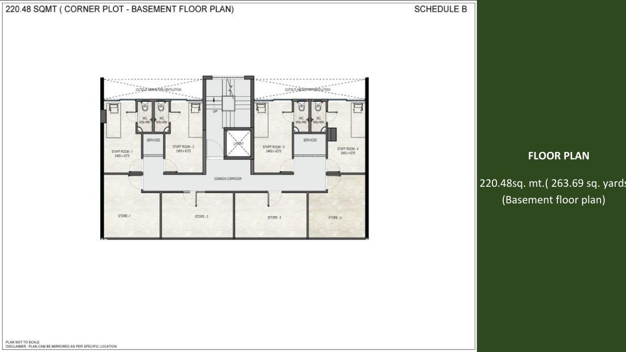 DLF Gardencity Central 84 Type D Floor Plan