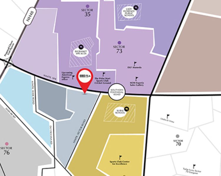 Emaar Business District 75A Sector 75A Gurgaon Location Map