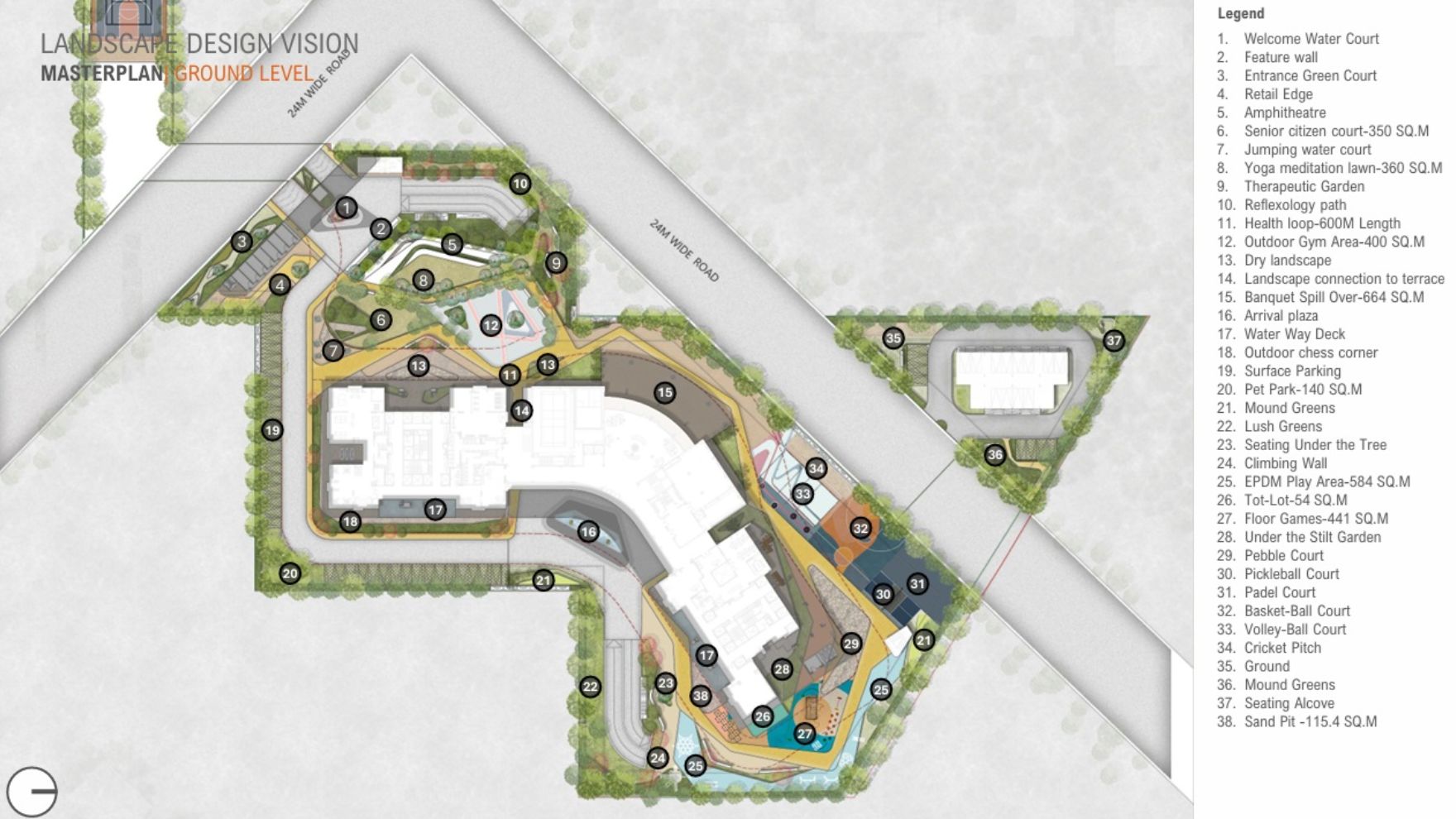 HCBS Twin Horizon Gurgaon Master Plan