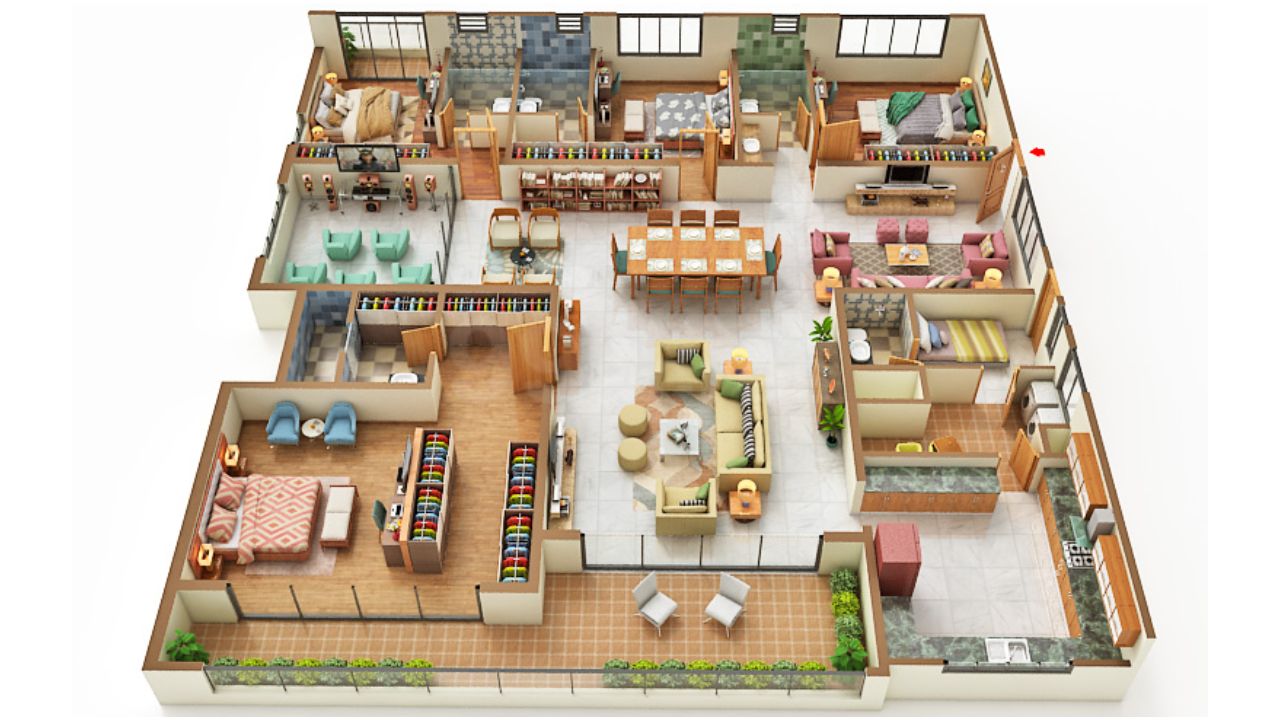 Sattva Lake Ridge Kokapet Hyderabad Floor Plan 5 BHK 