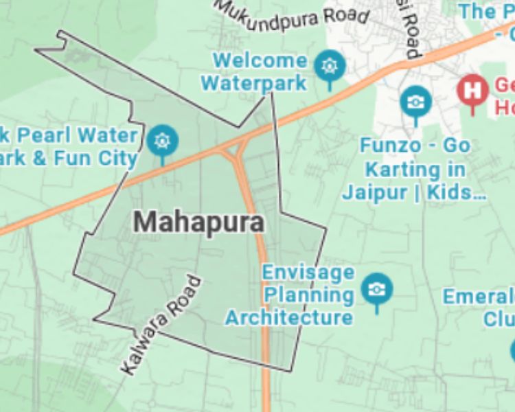 Ashapurna Neopolis Mahapura Jaipur Location Map