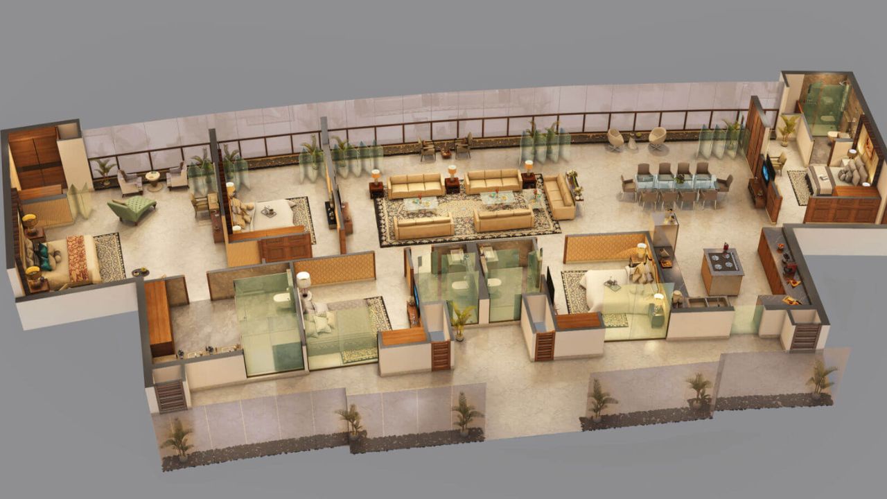 Leela Sky Villas Kirti Nagar Delhi Floor Plan Penthouse