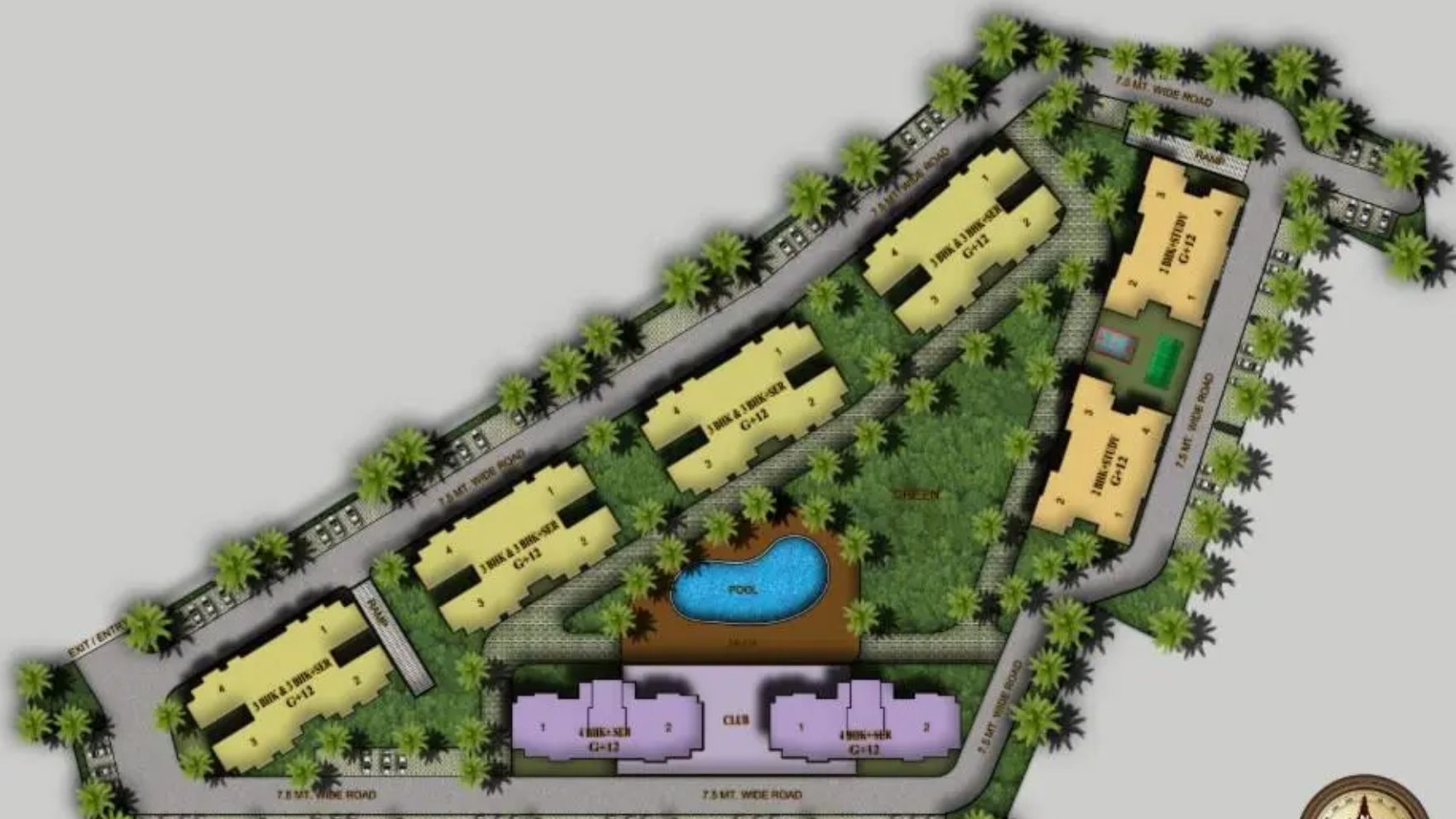 Omaxe Cassia Kalli Pashchim Lucknow Master Plan