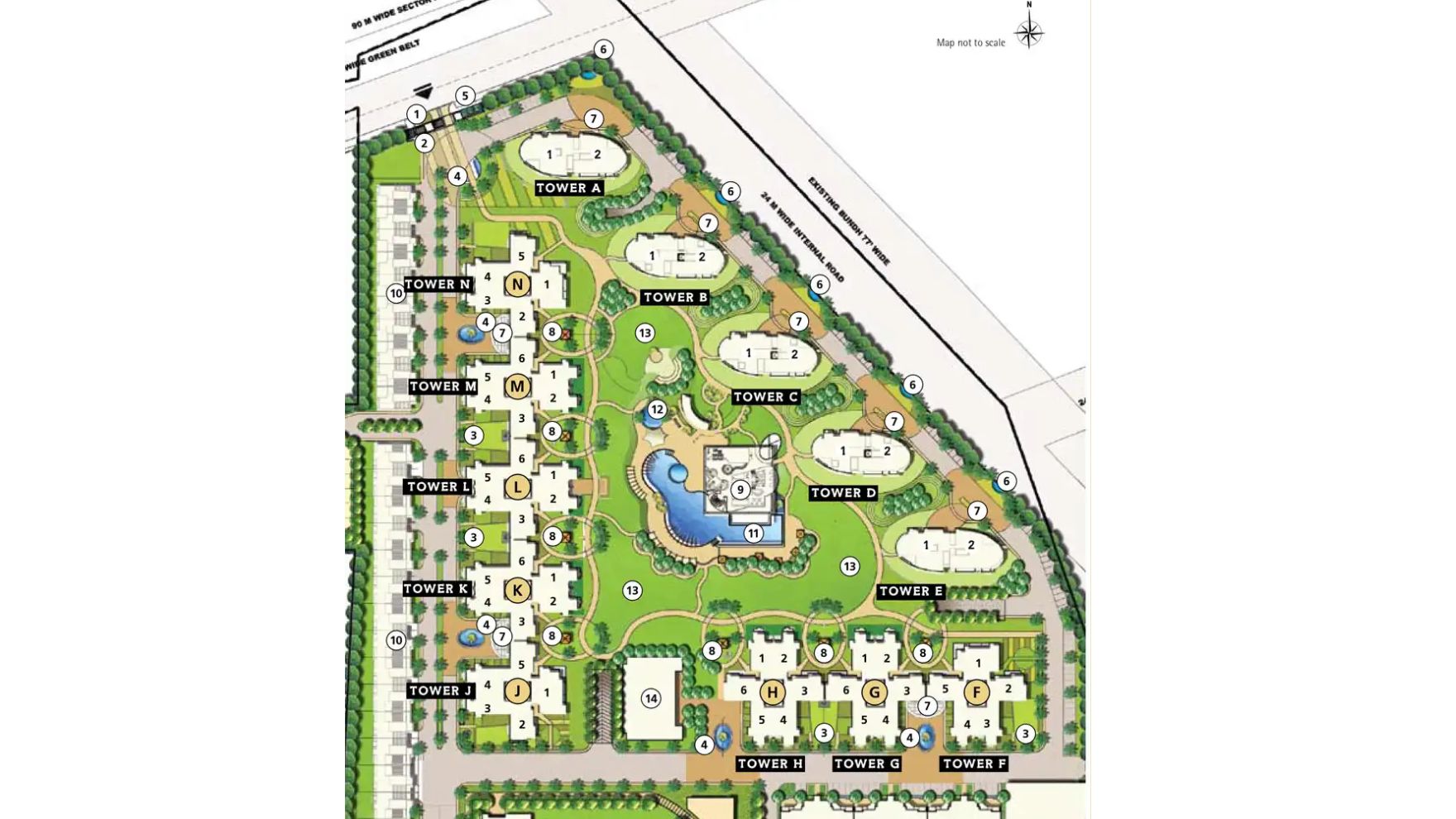 Emaar MGF The Palm Drive Villas Master Plan