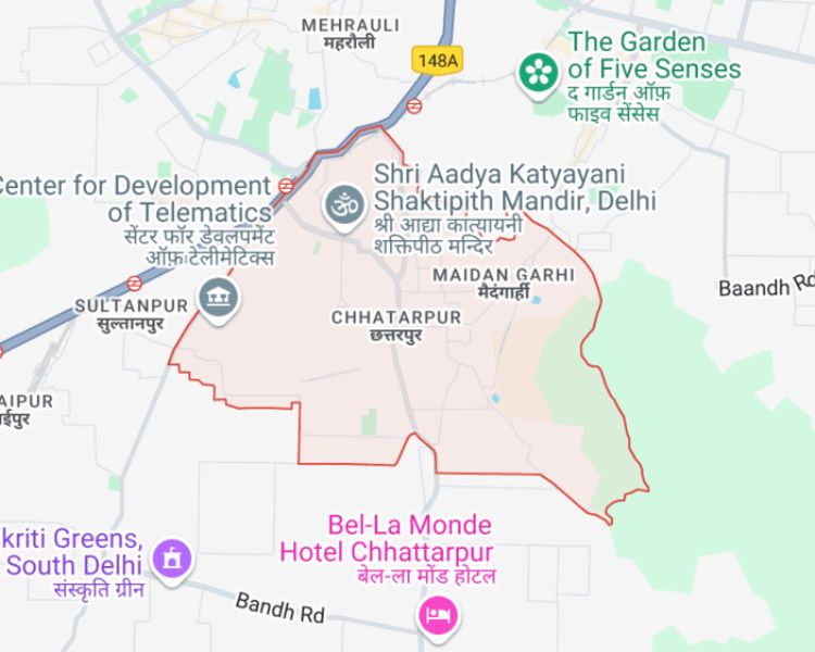Buildwick Nature Plus Chattarpur Delhi Location Map