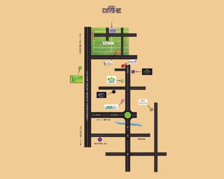 SKA Divine Location Map