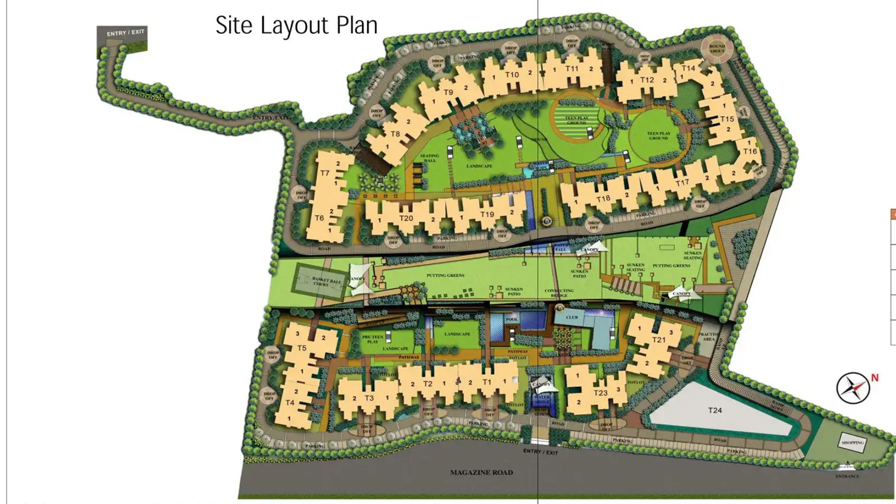 Parsvnath La Tropicana Timar Pur Delhi Master Plan