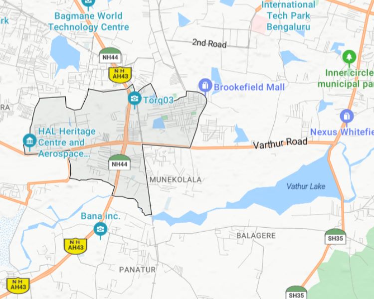 Sumadhura Solace Marathahalli Bangalore Location Map