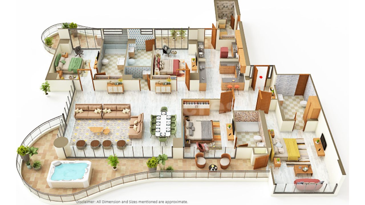 Venus Capital Heights Danapur Patna Floor Plan 5 BHK