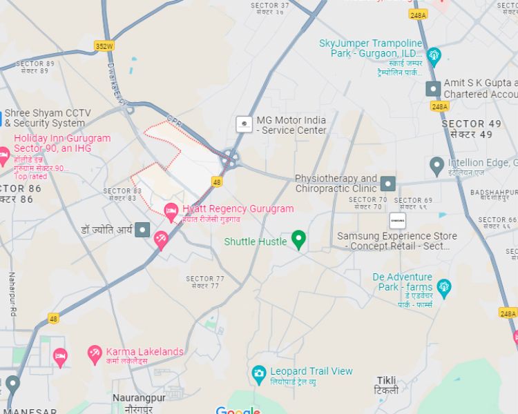Signature Twin Tower DXP location map