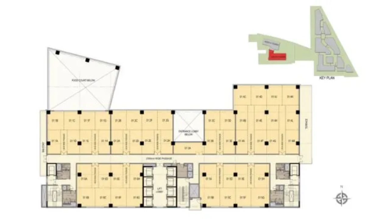 M3M Urbana business Park Sector 67 Gurgaon Floor Plan First Floor 