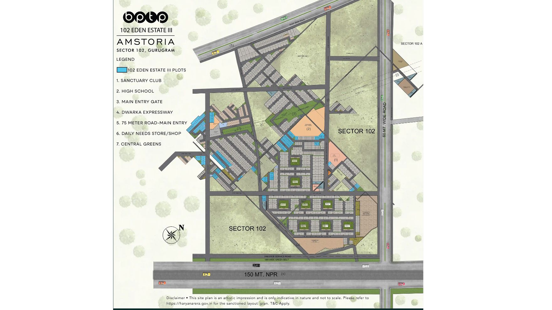 BPTP 102 Eden Estate Master Plan