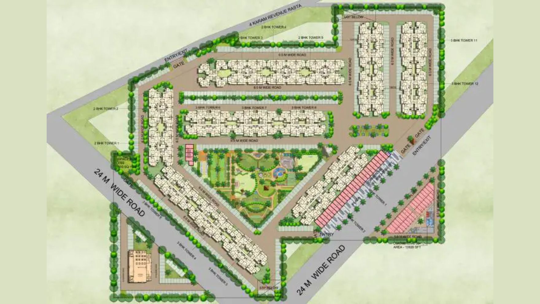Ycon Platinum Heights Pataudi Gurgaon Master Plan