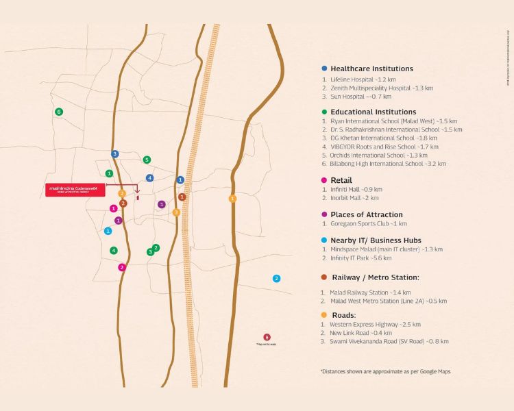 Mahindra Marina 64 Location Map