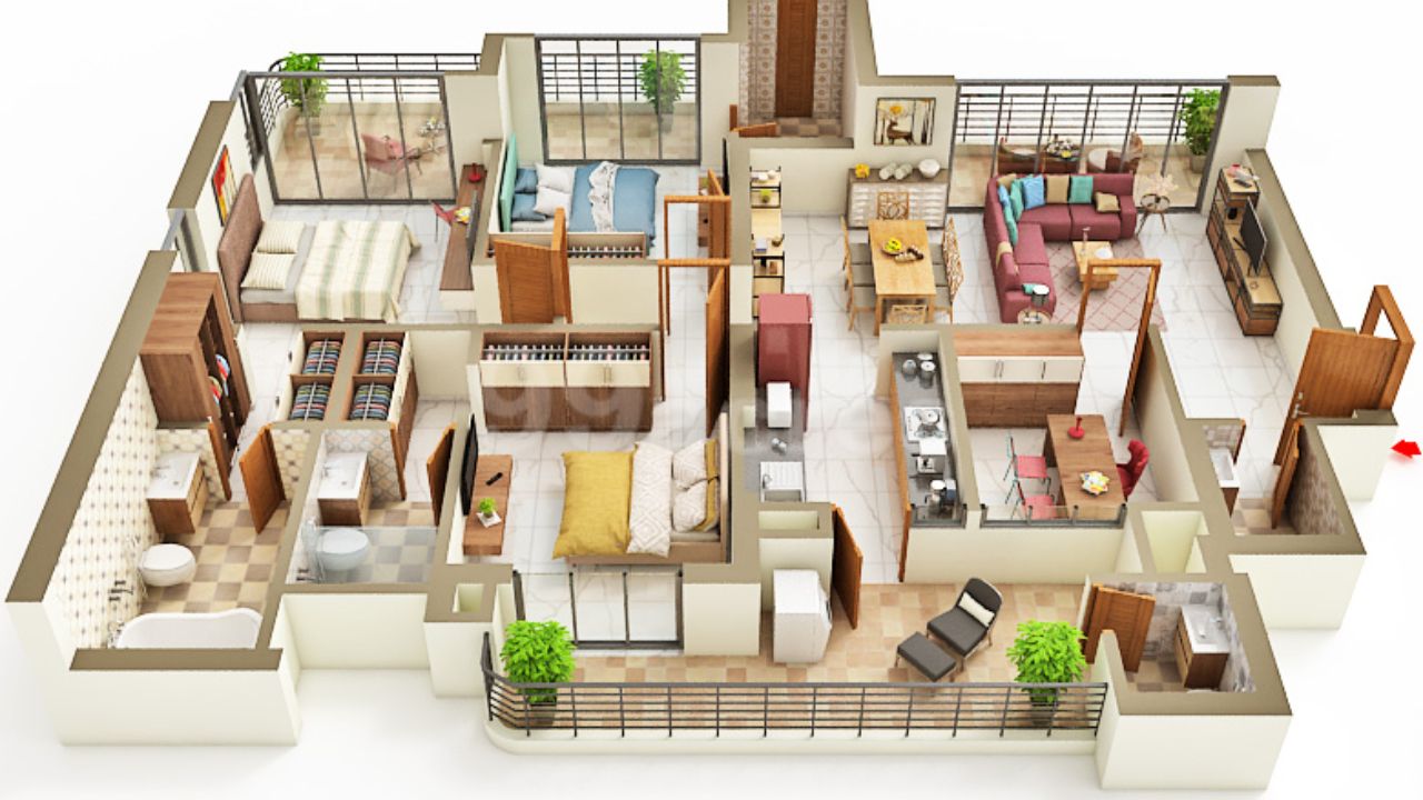 CRC Maesta Sector 1 Greater Noida West Floor pla 3BHK 