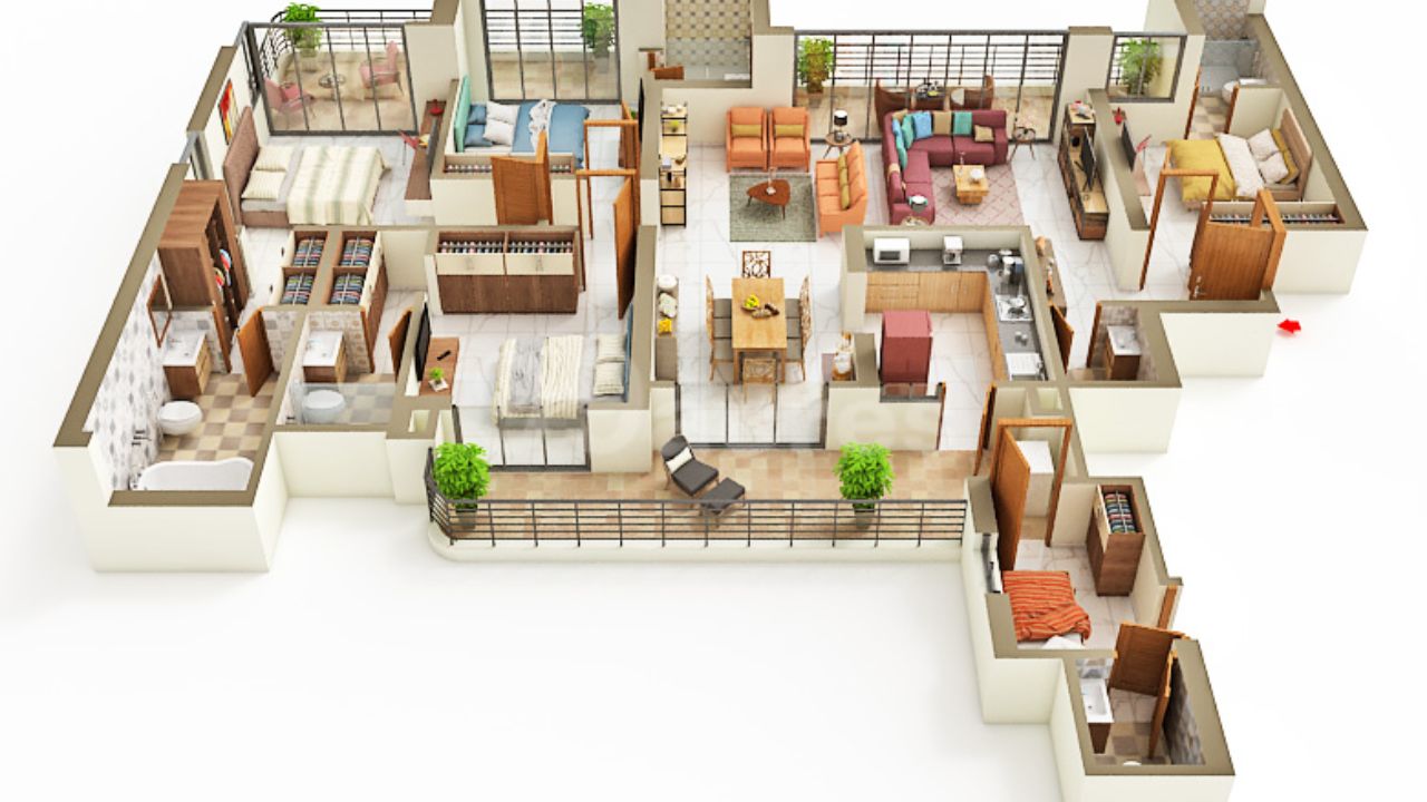 CRC Maesta Sector 1 Greater Noida West Floor Plan 4 BHK 