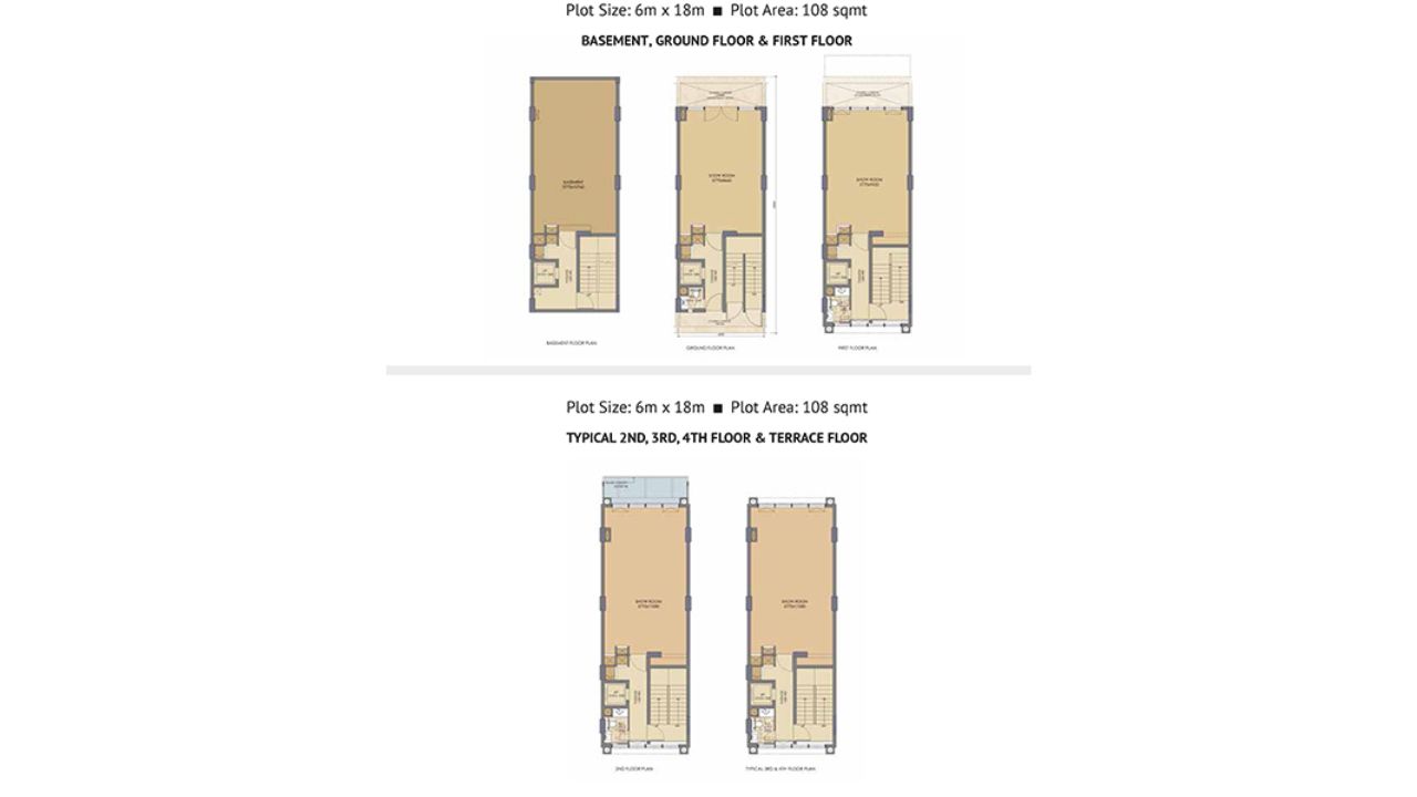 Emaar Business District 114 NXT Floor Plan Type 2