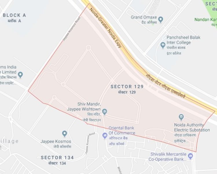  Gulshan Taj Skyscape Sector 129 Noida Location Map