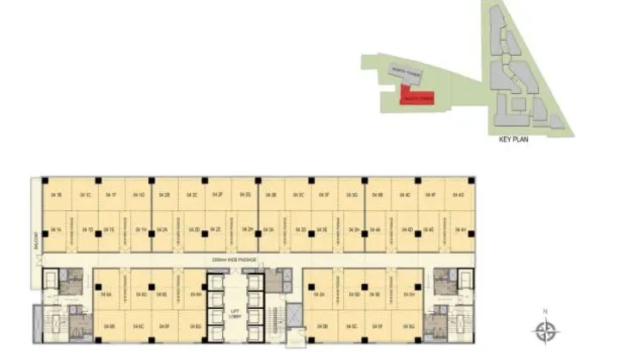 M3M Urbana business Park Sector 67 Gurgaon Floor Plan FourthFloor 
