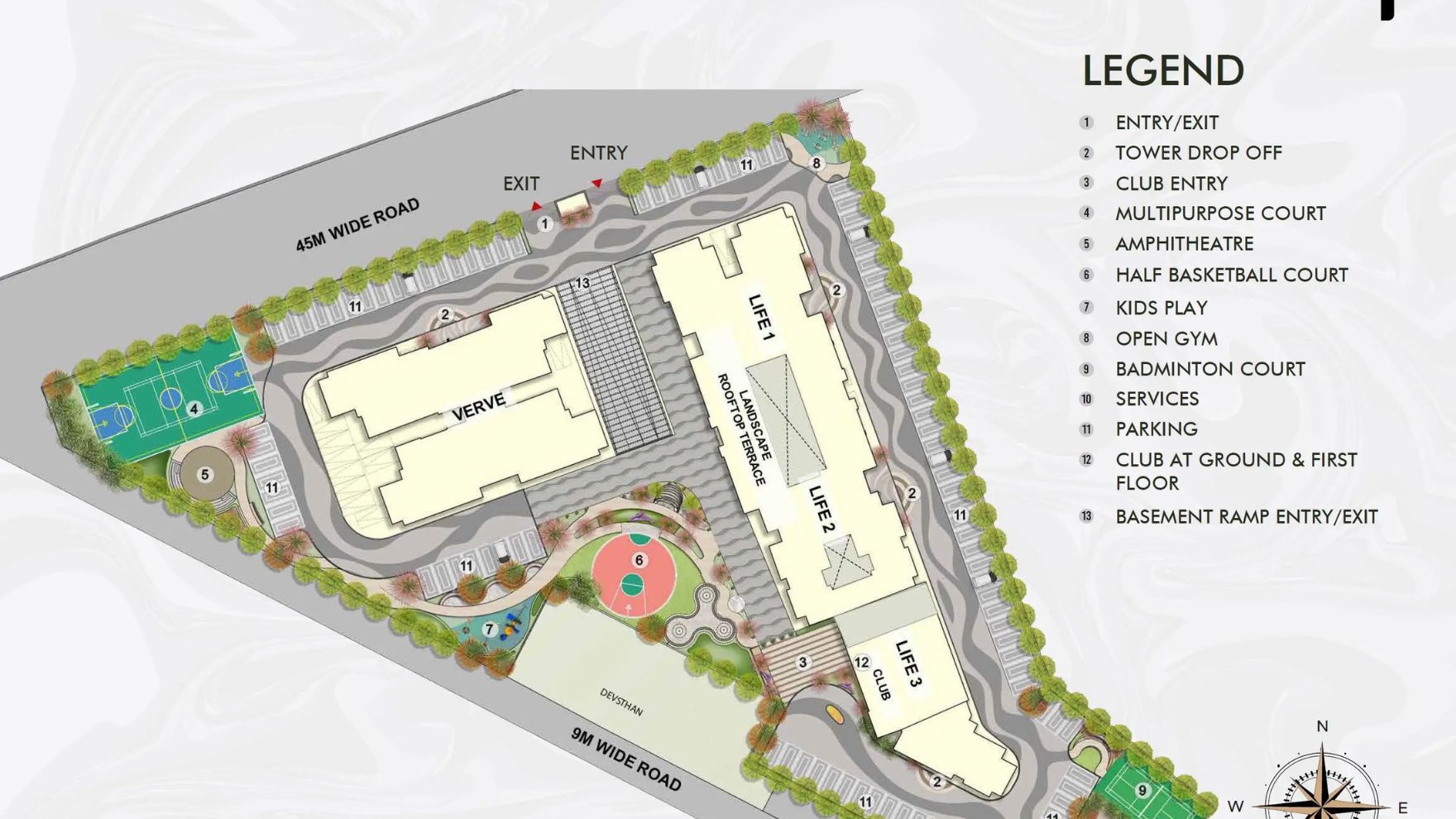 Eldeco Skywalk IIM Road Lucknow Master Plan 