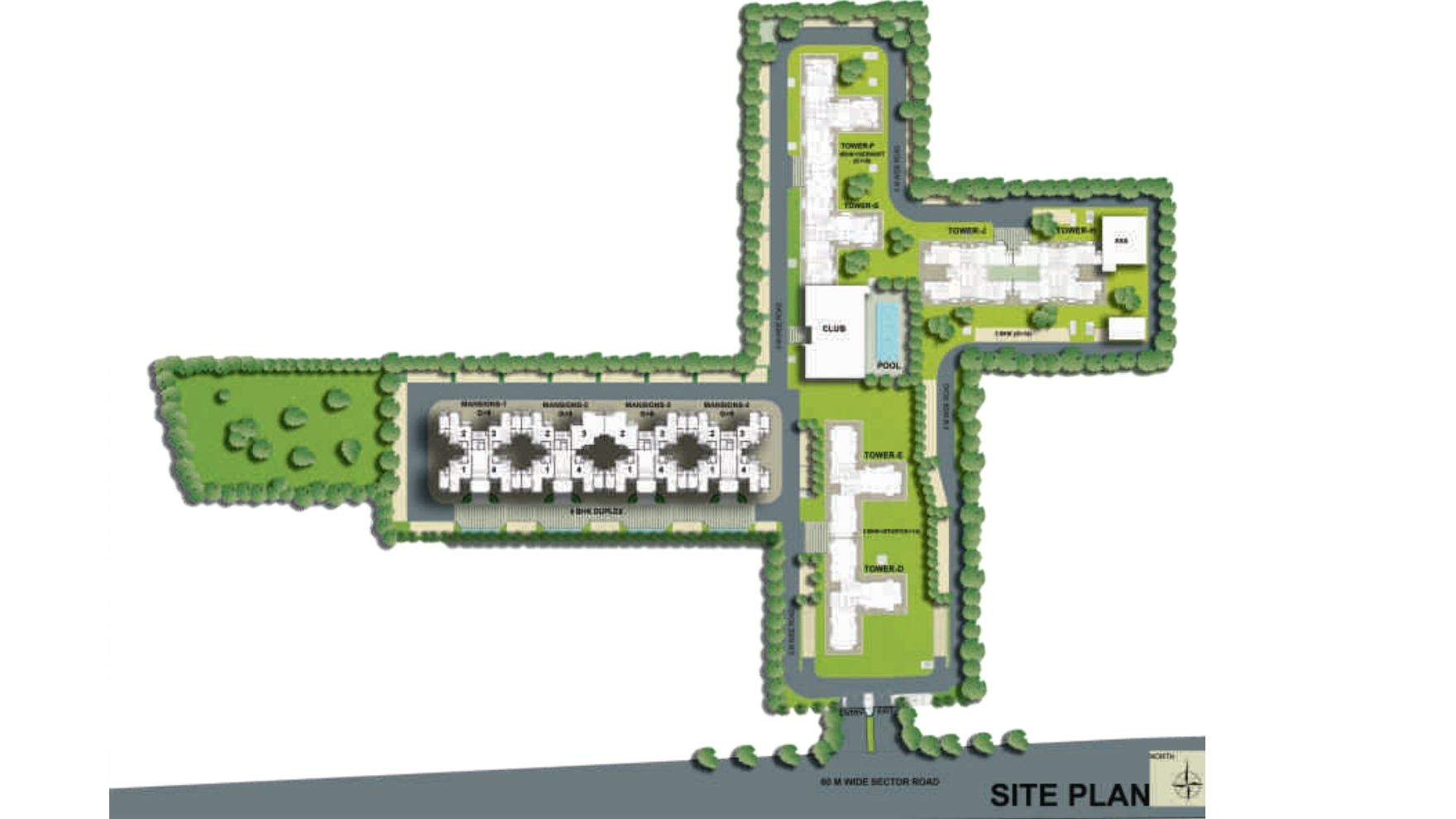 BPTP Mansions Park Prime Master Plan