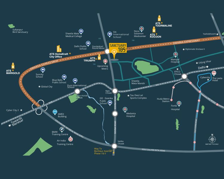 ATS Homekraft 105 Location Map