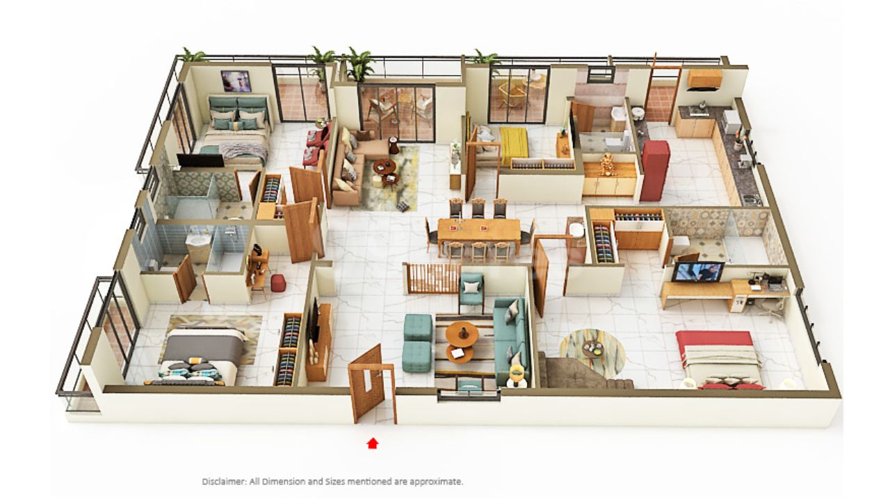 Yula Globus Neo Neopolis Hyderabad Floor Plan 4 BHK 