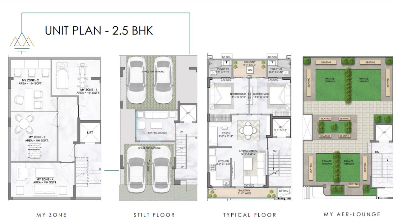 M3M Antalya Hills Floor Plan