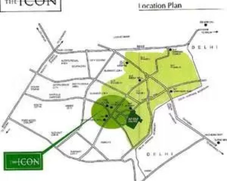 DLF The Icon Sector 43 Location Map