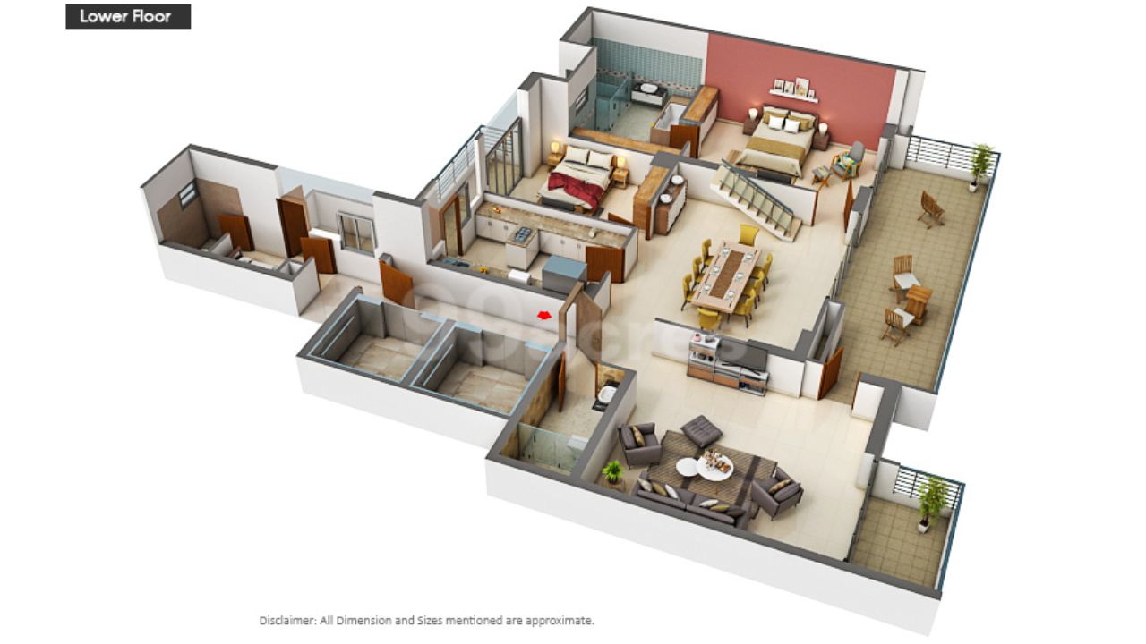 Mahagun Manorialle Sector 128 Noida Floor Plan 5 BHK 