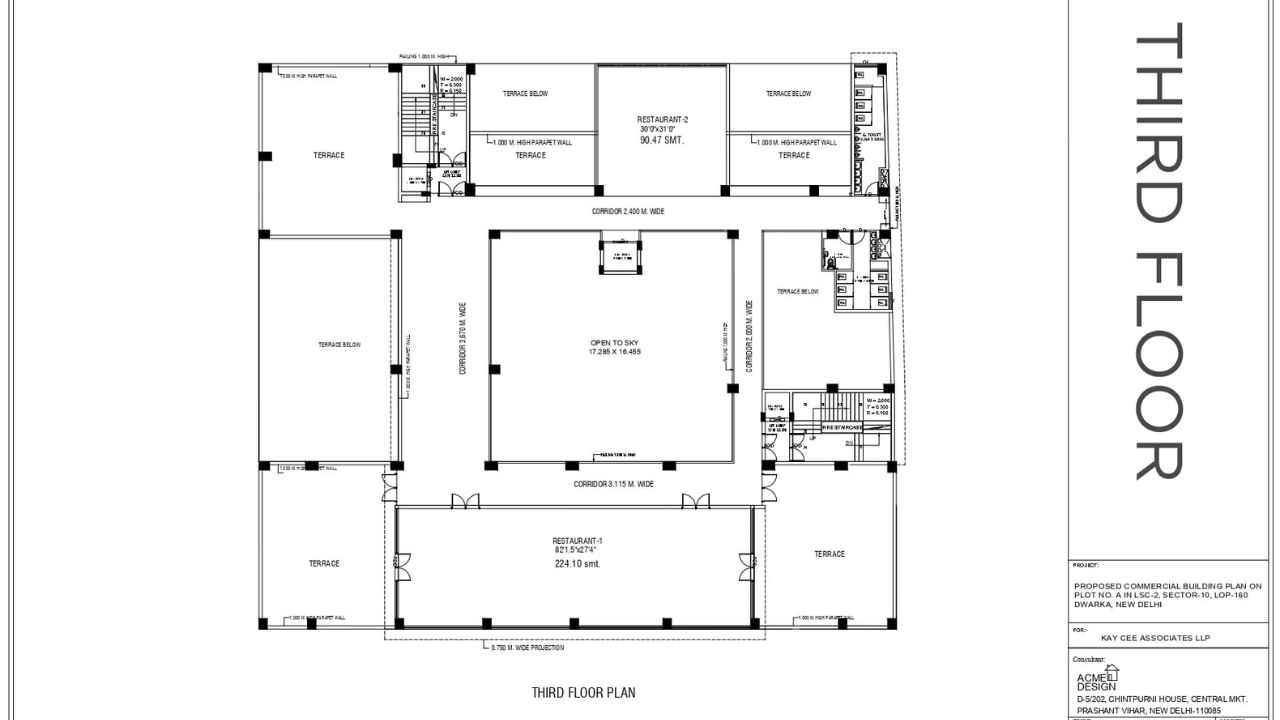 Maxvel Pavilion Dwarka Floor Plan 3rd Floor