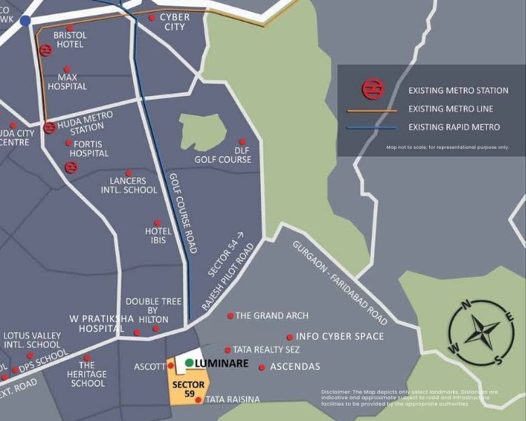 Mahindra Luminare Location Map