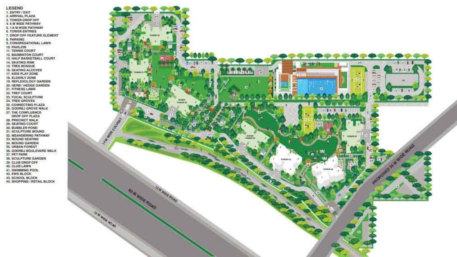 Godrej Meridien 106 Master Plan