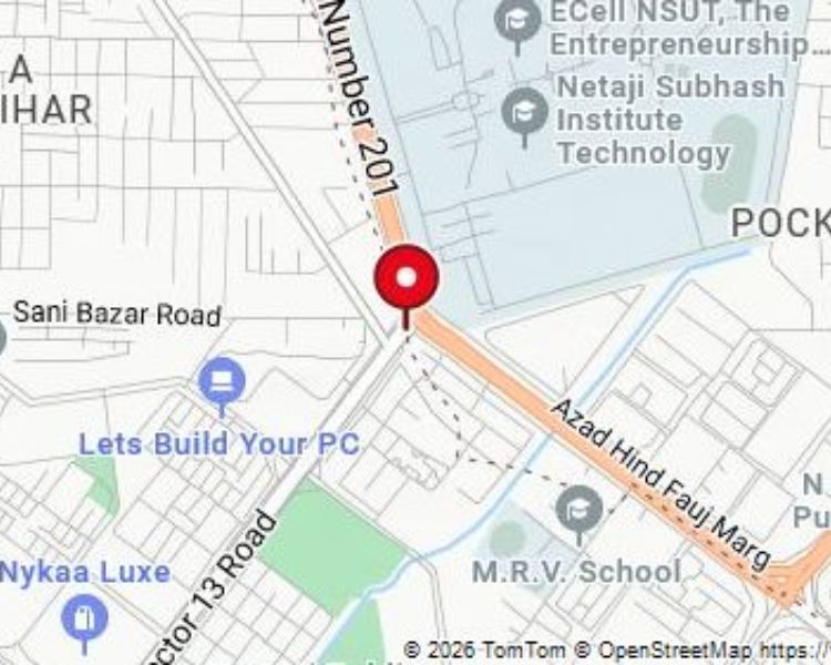 DDA Metro View Apartments Sector 13 Dwarka Location Map 