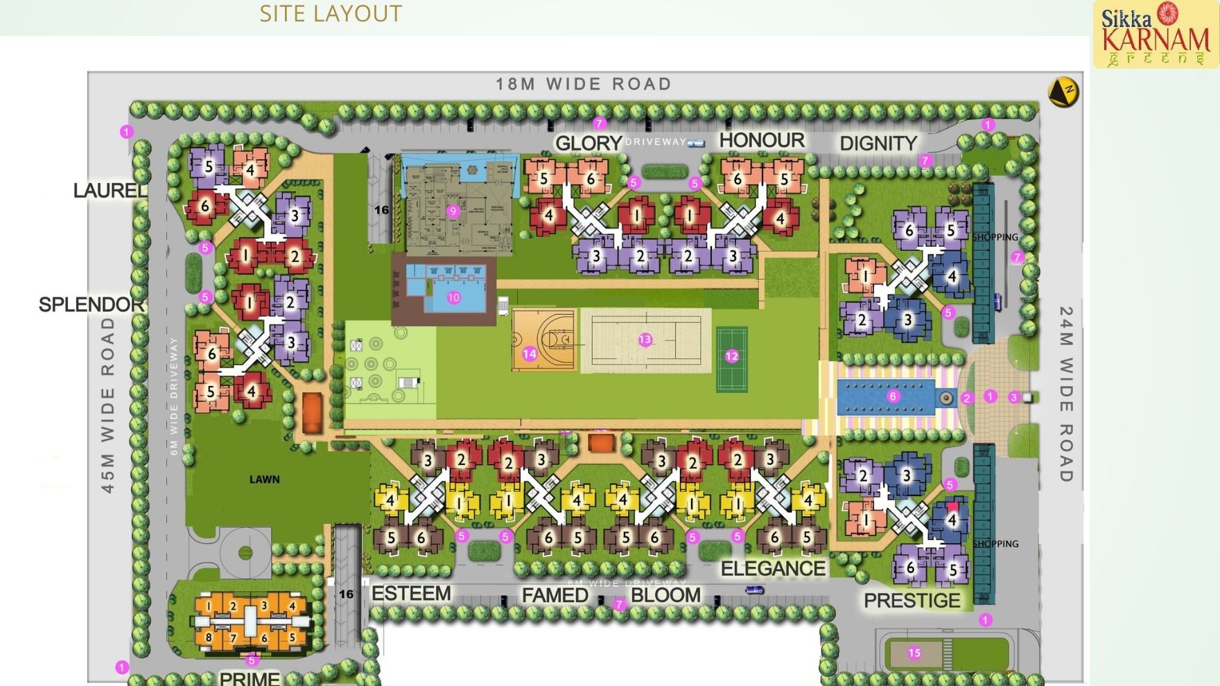 sikka karnam greens Master Plan