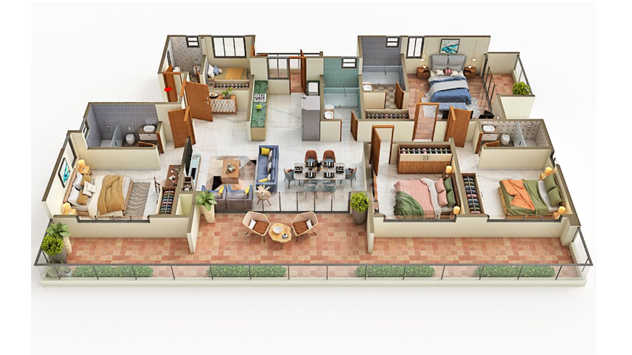 Concorde Eleve KR Puram Bangalore Floor Plan 4 BHK 