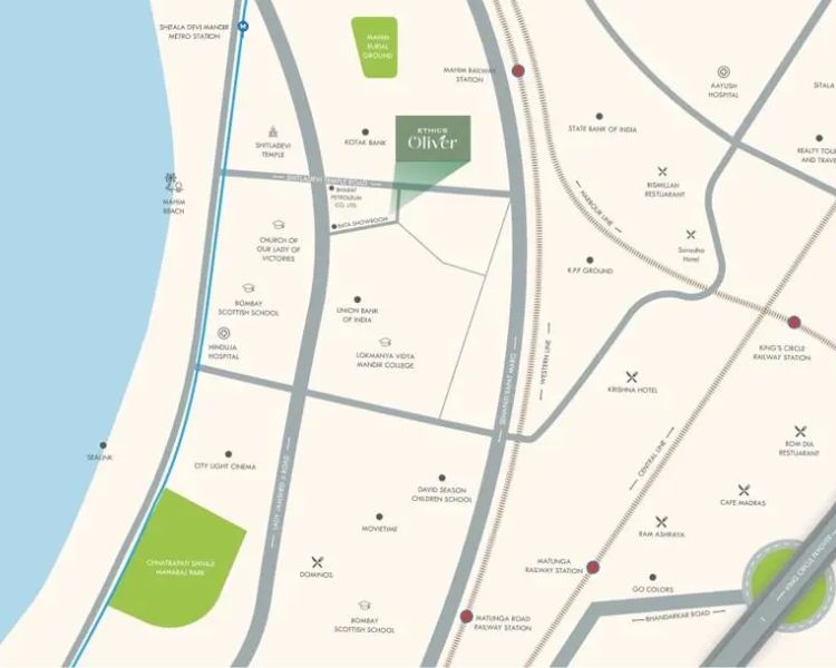 Ethics Oliver Location Map