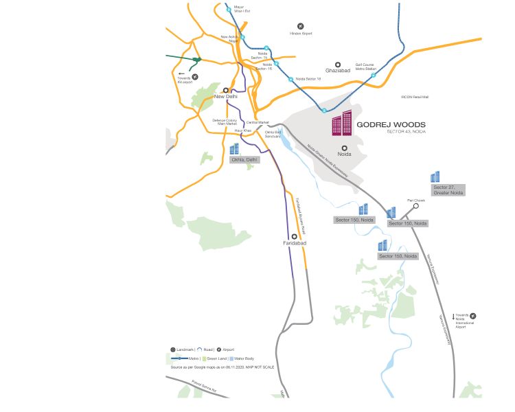 Godrej Woods Location Map