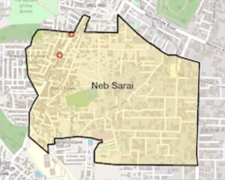 Gem Modern Heights Neb Sarai Delhi Location Map
