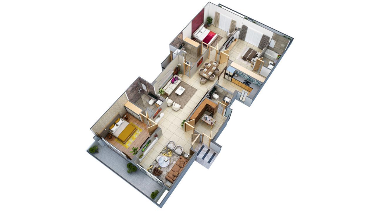 Wave Veridia Oakwood Enclave Floor Plan Type 2