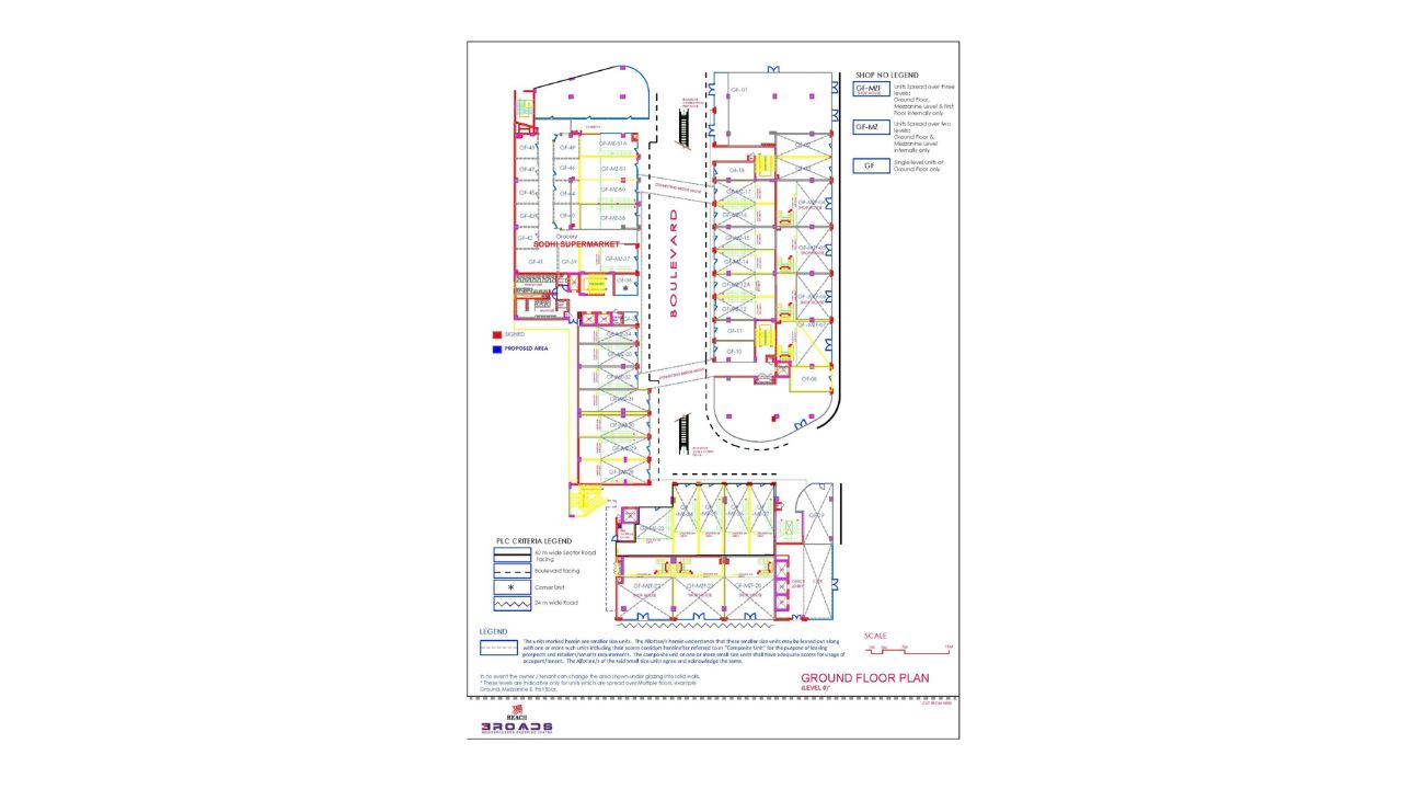 Reach 3 Roads Sector 70 Gurgaon Floor Plan 