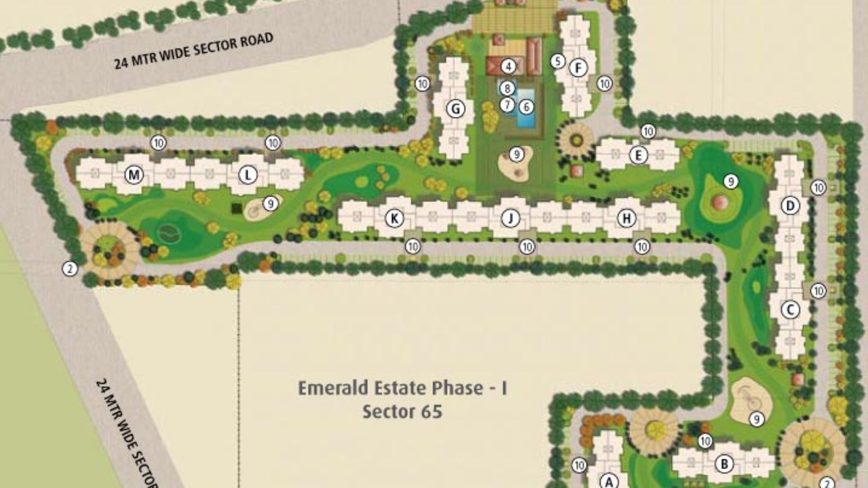 Emaar Emerald Nuevo Sector 65 Gurgaon Master Plan