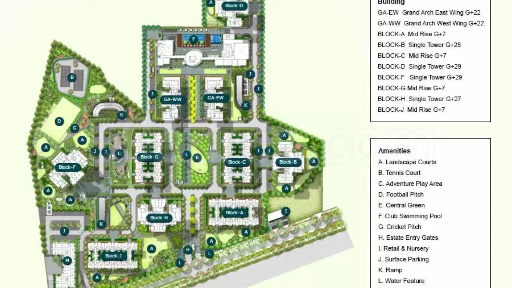 Ireo Grand Hyatt Residences Gurgaon Master Plan