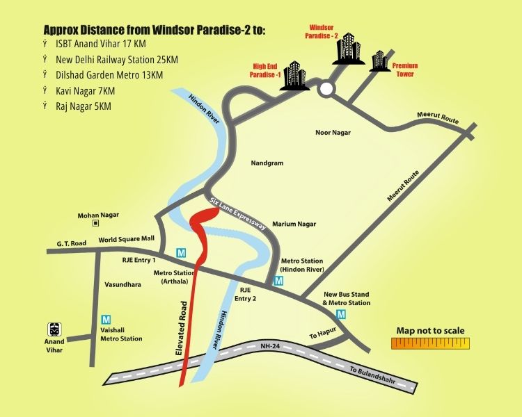 Windsor Paradise 2 Location Map