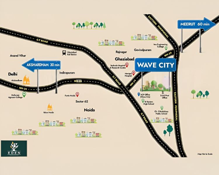Wave Eden Location Map