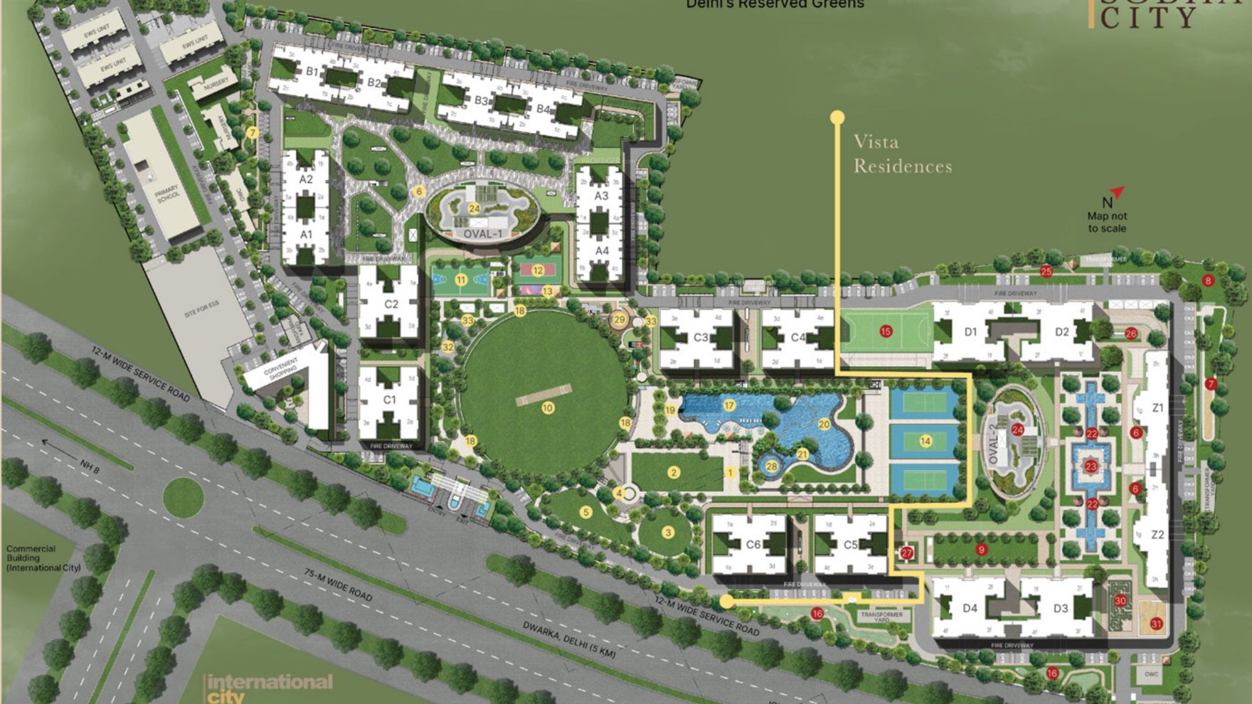 Sobha Vista Residences Sector 108 Gurgaon Master Plan 