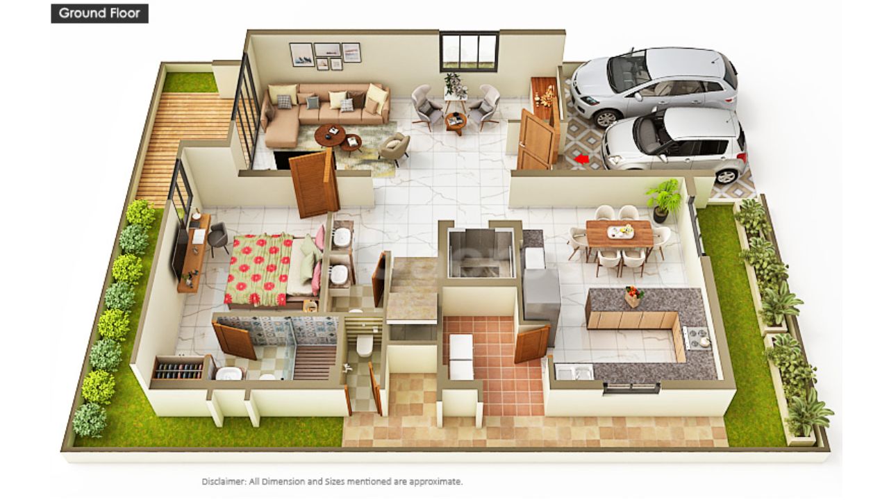 Vessella Palms Bandlaguda Jagir Hyderabad Floor Plan 4 BHK
