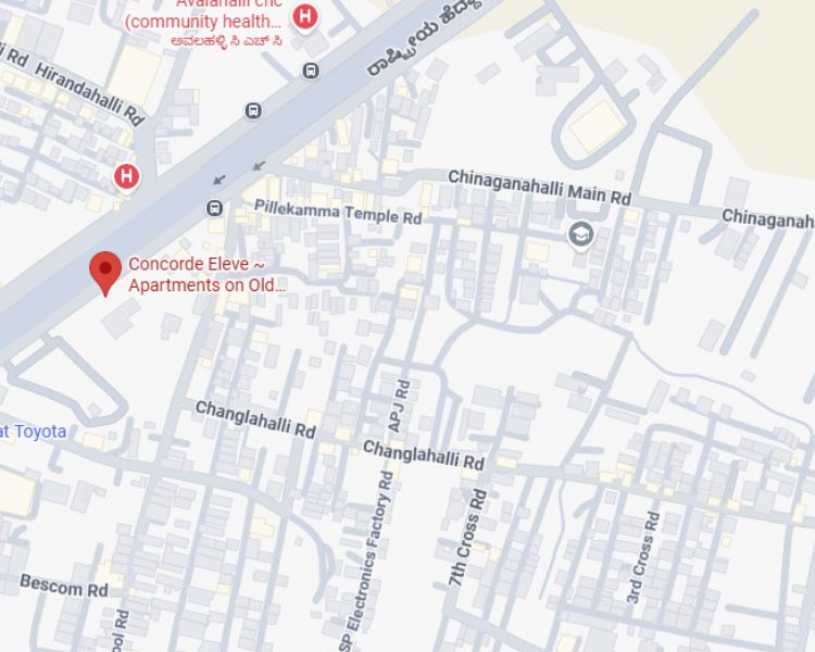 Concorde Eleve KR Puram Bangalore Location Map 